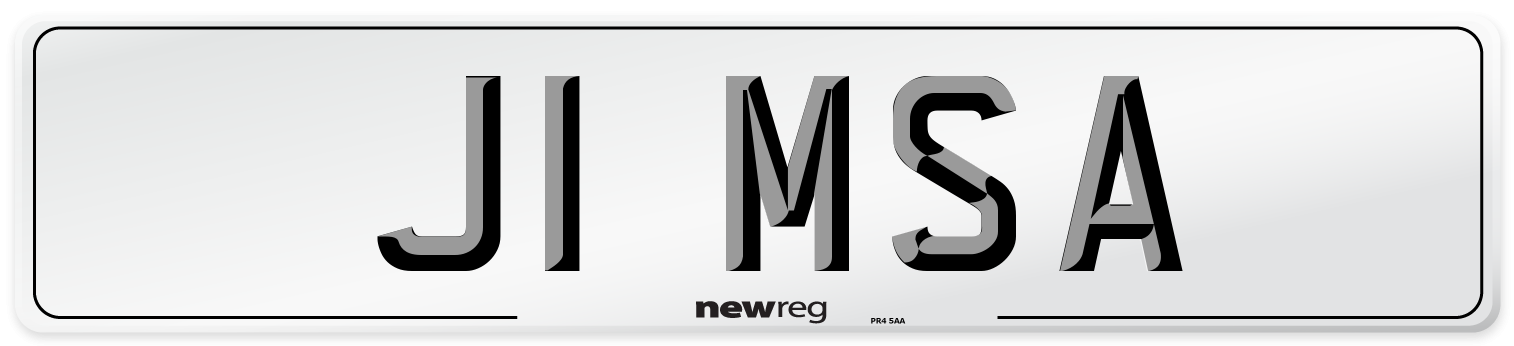 J1 MSA Number Plate from New Reg